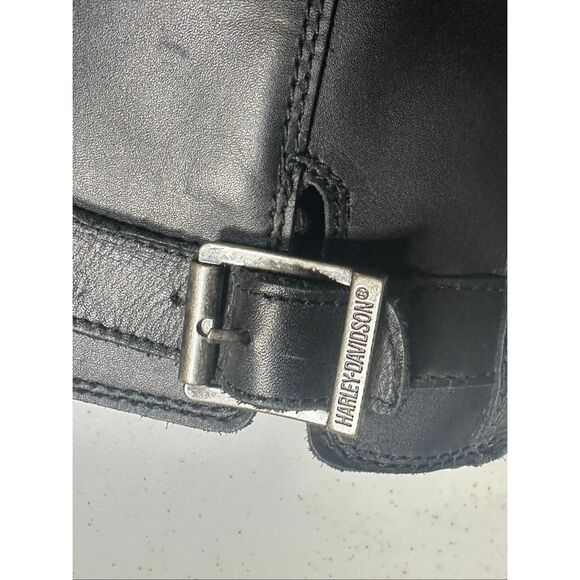 Harley-Davidson Women's Black Kennedy Studded Leather Motorcycle Boots Size 9.5 - Picture 9 of 15